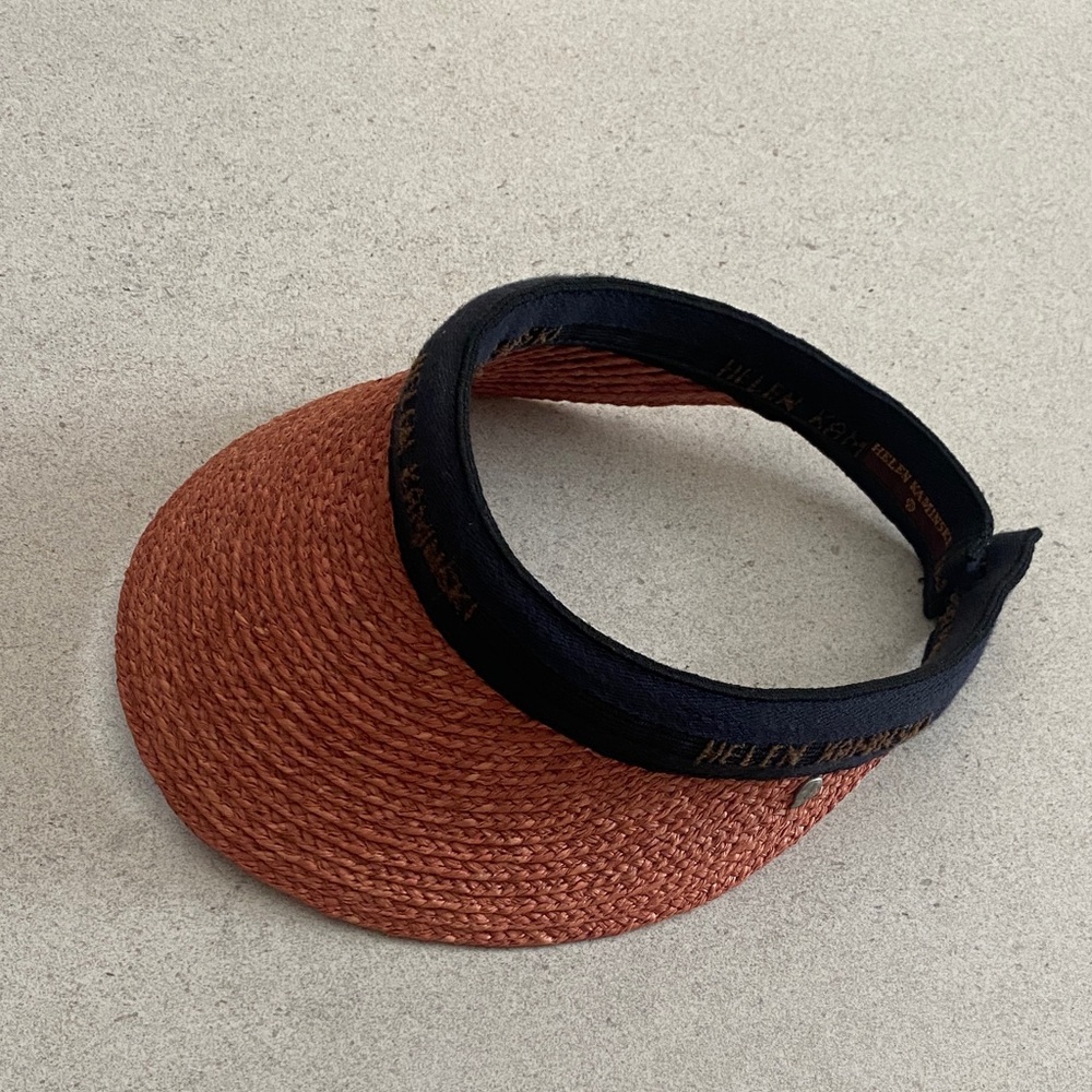 Helen Kamanski Visor Classic Raffia Hat